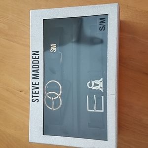 Steve Madden black belt gift set